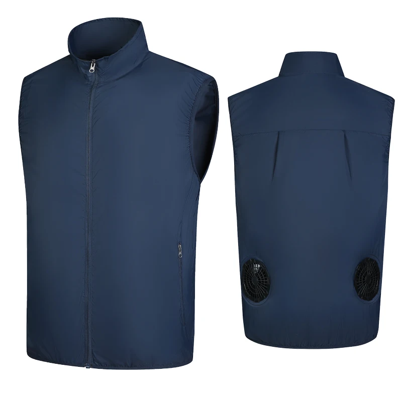 Koelvest met USB Ventilator - 14 Uur Koeling - Airconditioning Werkkleding - Outdoor Mouwloos Jack: S / Beige