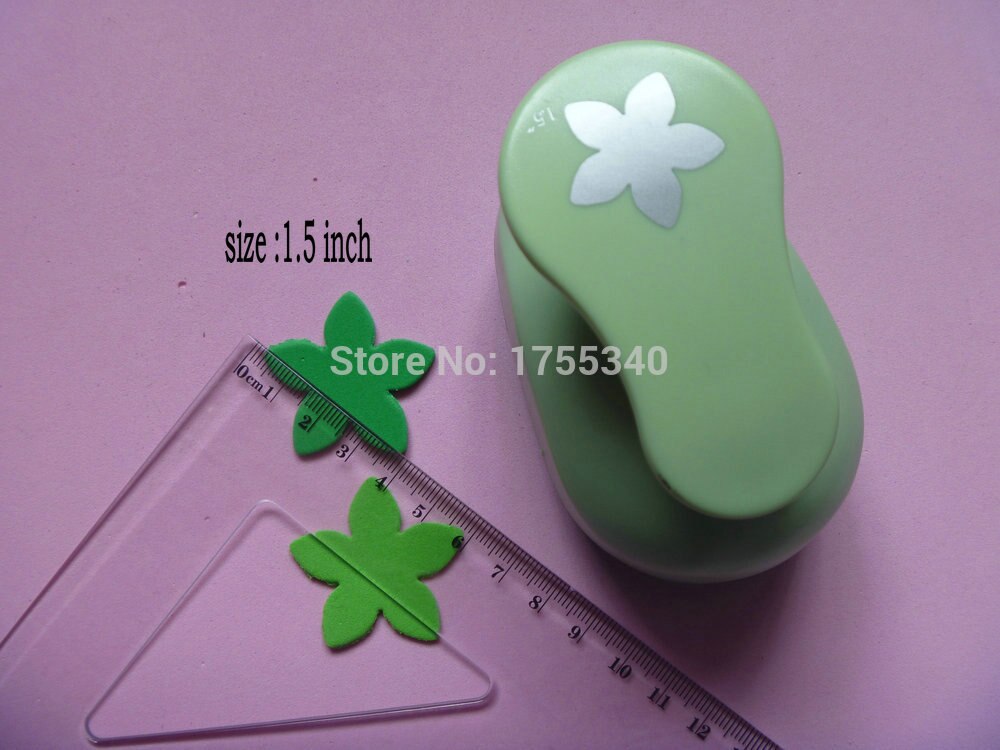 1.5 cm-5.0 cm pétale forme de papier perforateur artisanat poinçons scrapbooking perforateurs bricolage à la main coupe-papier EV mousse perforateur feuille: 3.8cm
