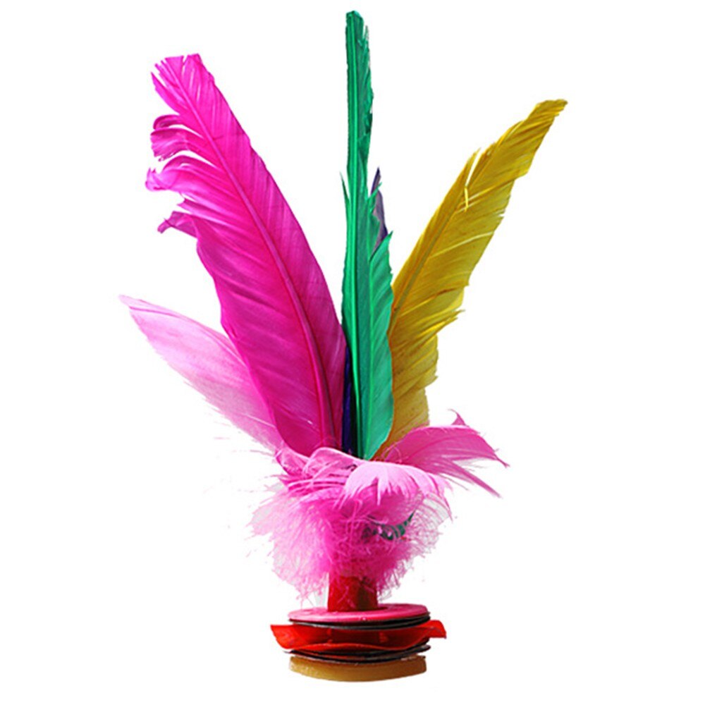 1Pc Colorful Chinese Jianzi Feather Kicking Shuttlecocks Foot Exercise Sports Game