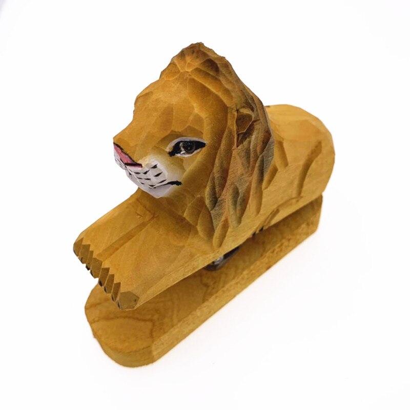 Grapadora creativa hecha a mano con de flamenco, Mini grapadora de madera con 3D de animales, se envía grapas, decoración de escritorio de aprendizaje para oficina: 14