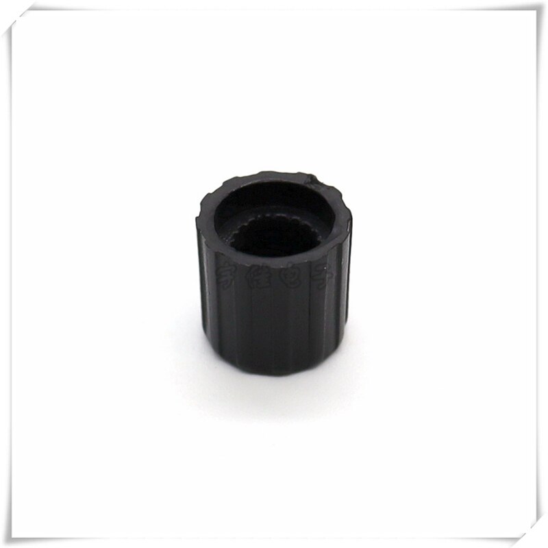 10 Piece 10.2 * 10mm black knob plastic knob flower shaft 6mm exclamation mark potentiometer band switch panel adjustment knob