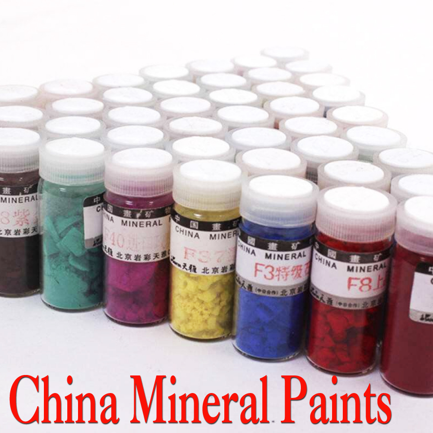Chiny farby mineralne chiński obraz kaligrafii dostarcza malarstwo pigmenty ochre azuryt farby akrylowe
