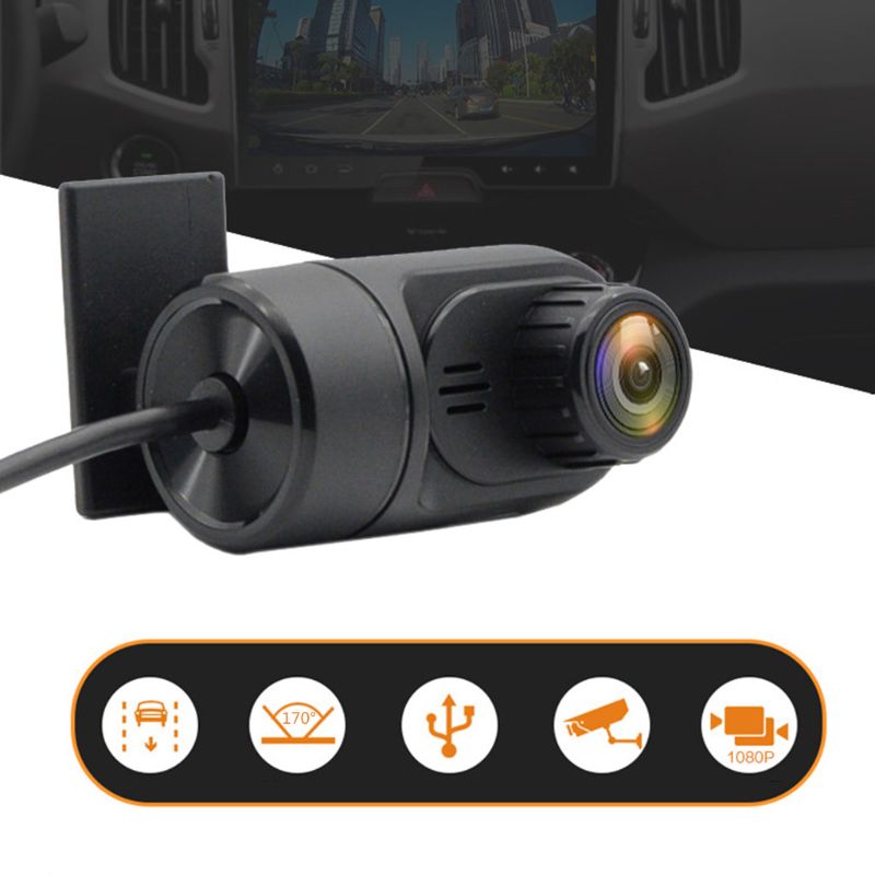 Dashcam auto dvr usb camera voor  hd 170 graden rijden recorder nachtzicht g-sensor