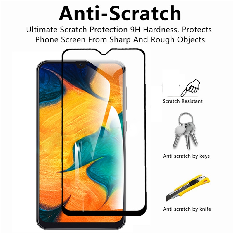 9D Beschermende Glas op Voor Samsung Galaxy A10 A20 A30 A40 A50 A60 Screen Protector Voor Samsung A70 A80 A90 glas M10 M20 M30 M40