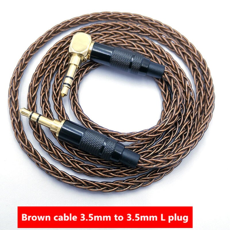Jack 3.5 Audio Cable 3.5mm Speaker Line Aux Cable for Phone Car Headphone Audio Cable For Amplifier DAP DA: XS / SKY BLUE