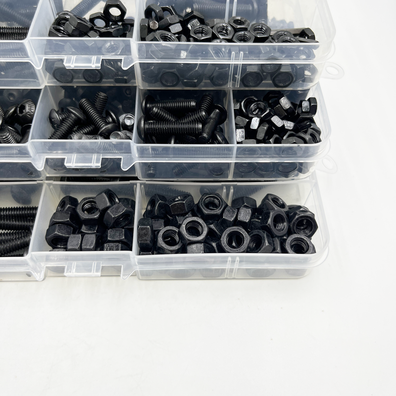Vis à capuchon hexagonal rond 2510p M2 M2.5 M3 M4 M6 Grade10.9, tête de bouton ronde, vis d'entraînement Allen, kit de rondelles d'écrou à boulon ISO7380
