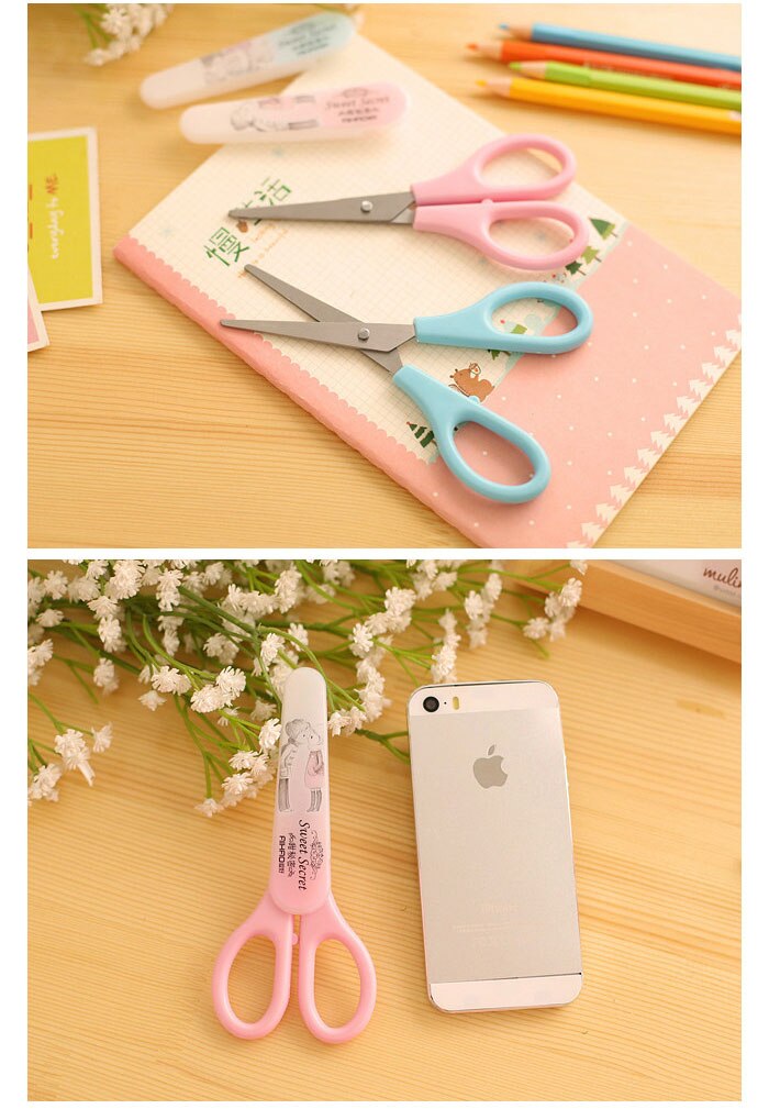 1 Pc/Lot Cute Lovely Safe Scissor for School Stationery & Office Supply DIY