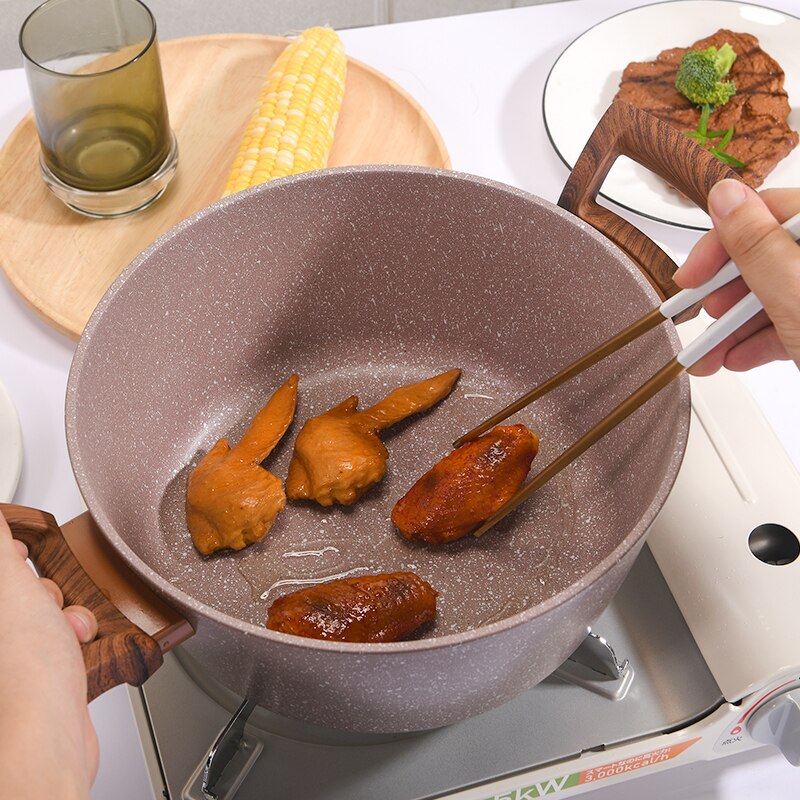 Ollas antiadherentes para sopa, Sartenes multifuncionales de aluminio, Cocina de Inducción, para el hogar y el jardín, DG50TG