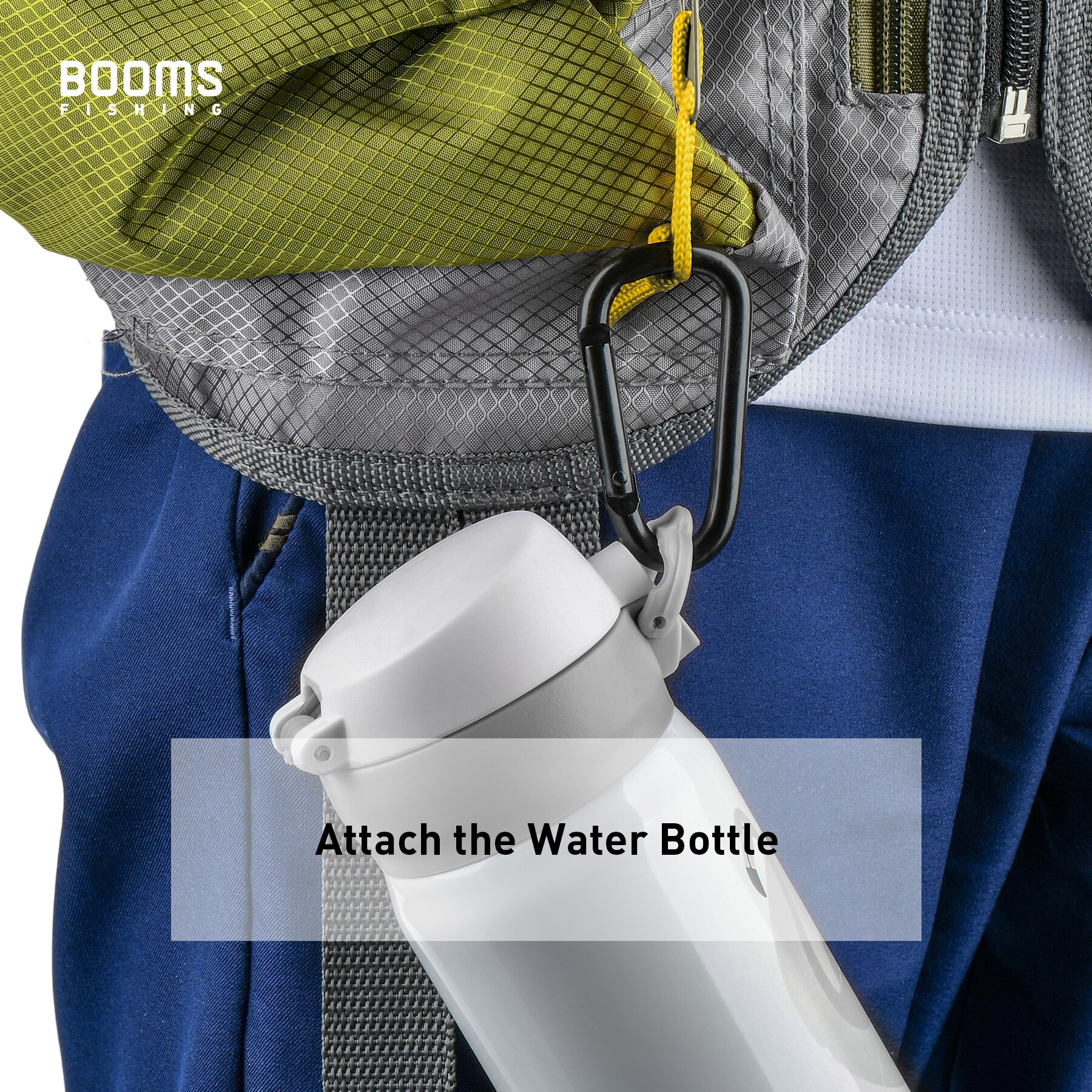 Booms Fishing CC2 Multi-Use Aluminum Alloy Carabiner Keychain Clips Outdoor Camping Climbing Snap Clip Lock Buckle Hook