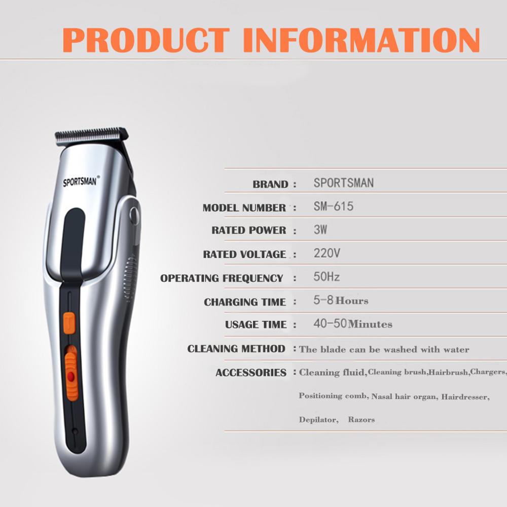 Hair Clippers Electric hair clipper razor Men's Hair Clipper Grooming Low Noise Clipper Titanium Ceramic Blade Adult Razor @30