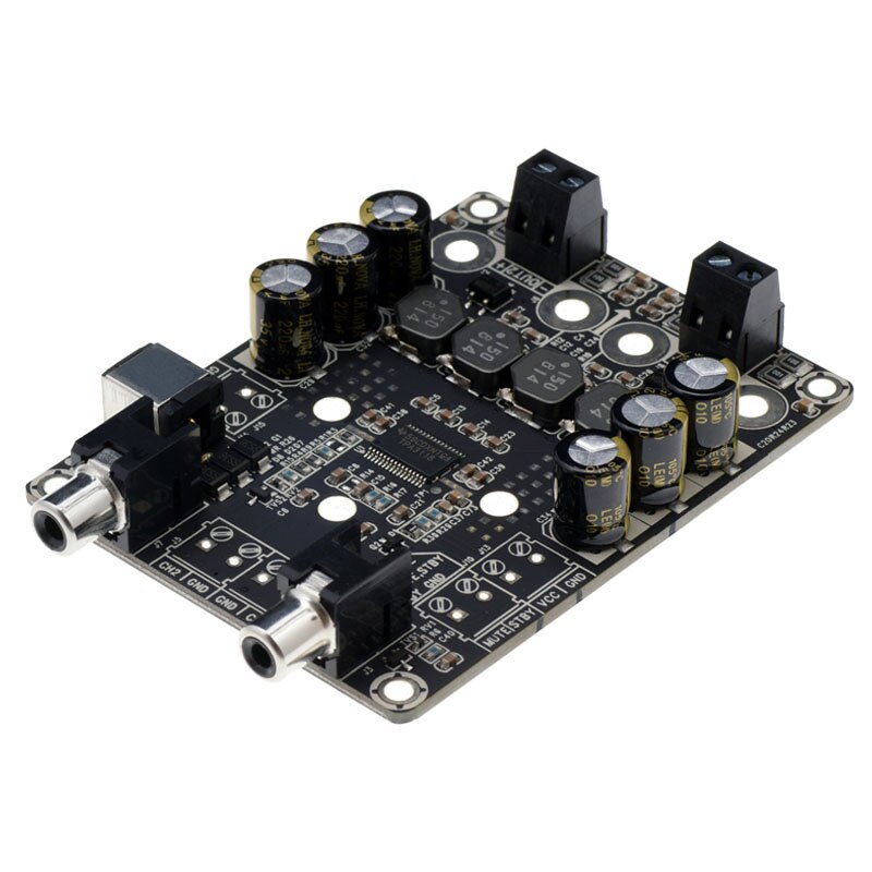 Oikabio 2.1 Kanaals Digitale Versterker Board AUX Audio Kabel 2x25W 50W BT5.0 Subwoofer D Versterker Board DC12-20V