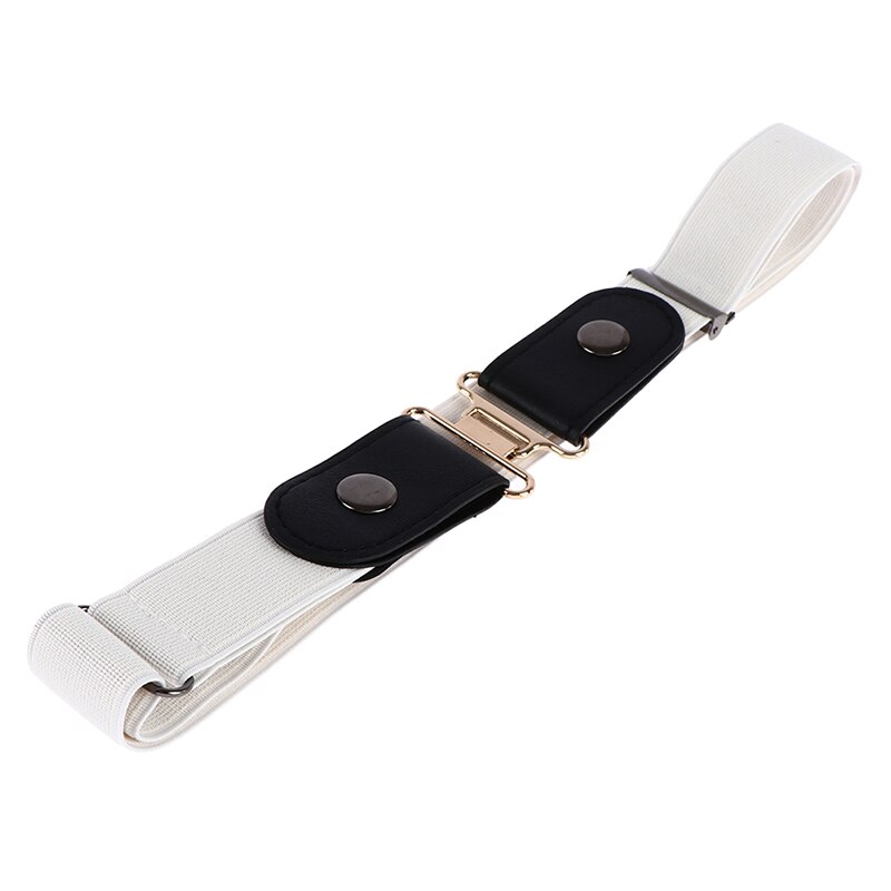 Women Buckle Stretch Belt Belt Invisible Elastic Waist Belt Unisex Jeans Pants: 7