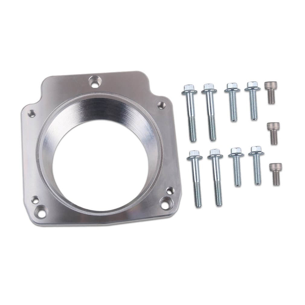 Egnet for ls-serien bil gasspjeld gasspjeld adapter adapter bolt forseglingsring praktiske bilreparasjonsverktøy: Sølv