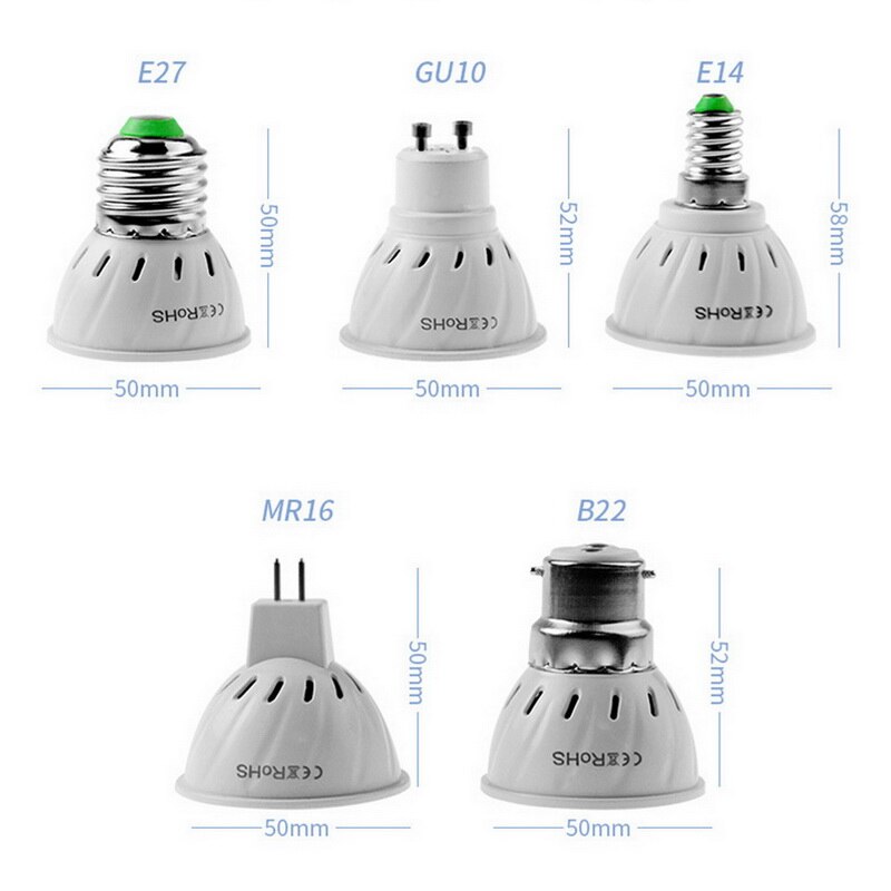 GU10 E14 Phyto Lampen E27 Led Volledige Spectrum Licht Groeien MR16 Led-lampen Zaailing 48 60 80 Leds B22 Plant groeiende Lamp Voor Greenhouse