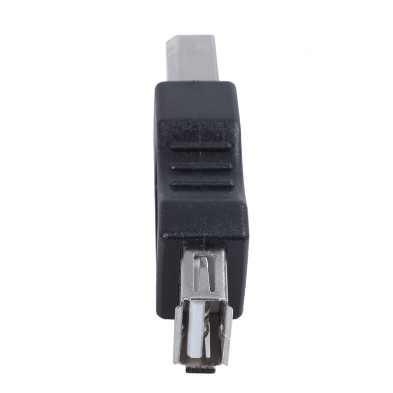 USB drucker Adapter typ A weiblich-typ B männlich schwarz silber Tonne