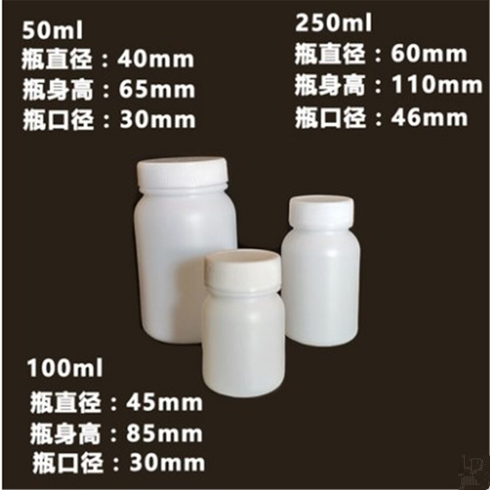 white plastic wide mouth bottle with inner cover,reagent bottle 50ml 100ml 250ml 500ml 1000ml