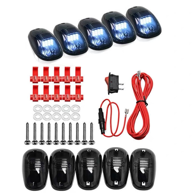 EXTERIOR CAR STYLE LED DOME DOME LIGHT CAB MARKET ROOF AMBER LIGHTS FOR F-150 F-250 F-350 RANGER T6 T7 XLT FX4 F150 PICKUP CAR