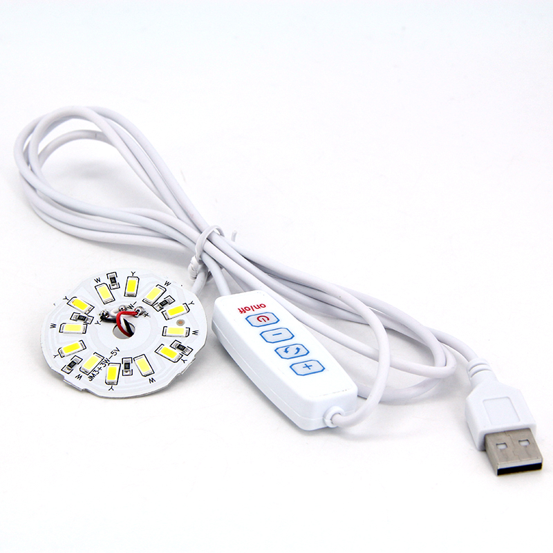 DC 5V 3W USB power cable Switch Dimmable LED Lights 2835 chip single color Reading Night Light Desk Book tablet Lamp