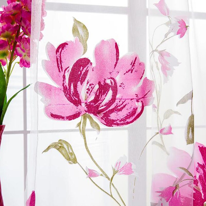 200*100cm Tulle Curtains For The Kitchen Living Room Solid Sheer Curtains European And American Style Tulle Window Curtains