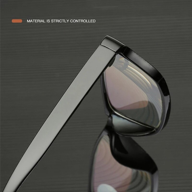 Lunettes De Soleil Rétro Anti-lumière Bleue - Monture TR90 Rectangulaire, Verres CR39 - Style Années 80/90 - Homme/femme - 2