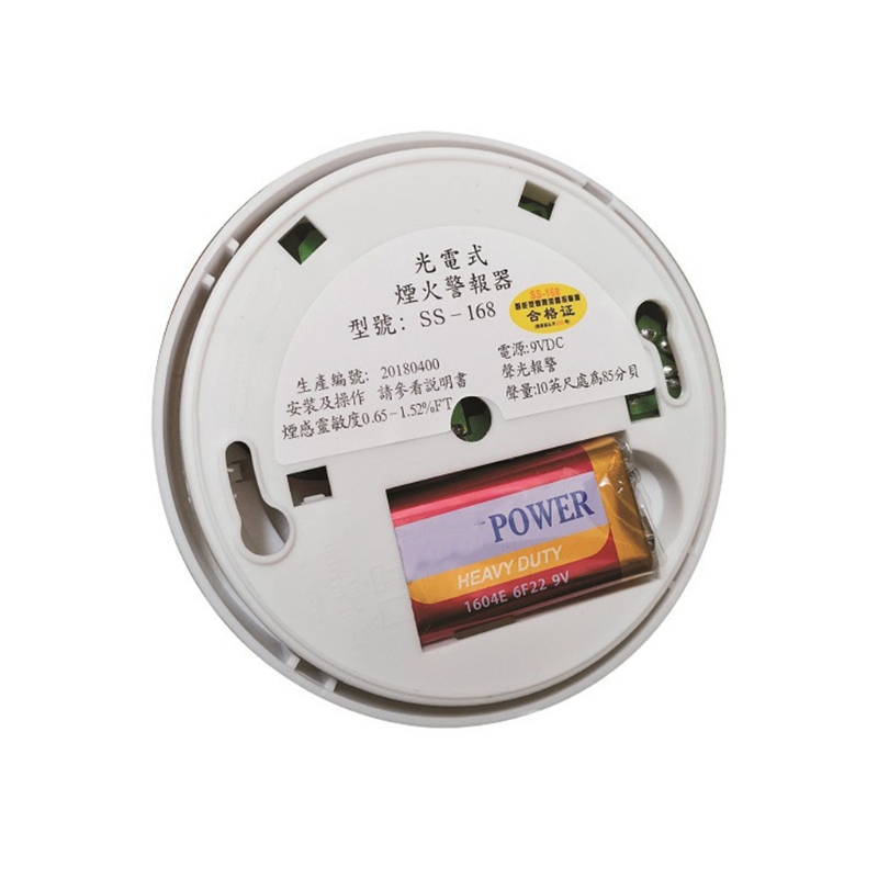 M4YD Smoke Alarms Battery Operated Independent Smoke Detector Fire Alarm with 80dB Loud/Light Home Garage Security