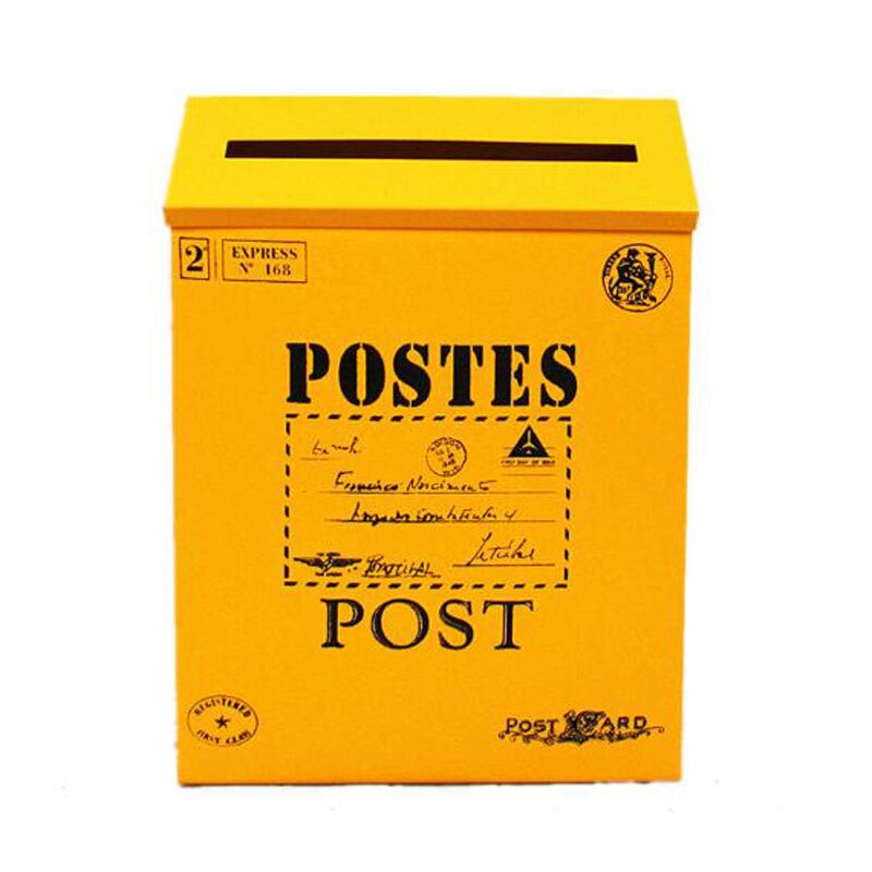 Wiejski styl żelazo skrzynka pocztowa skrzynka na listy gazeta skrzynka pocztowa dla domu Vintage skrzynki pocztowe dekoracja: 3
