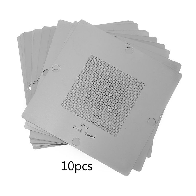 Universale Stencil 10/27 Pz/set 90x90mm BGA Reballing Stencil In Acciaio Stencil Template