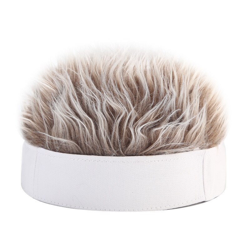 COFUN 2020 odzież Streetwear na jesień i zimę śmieszne czapka z peruką mężczyzn: D