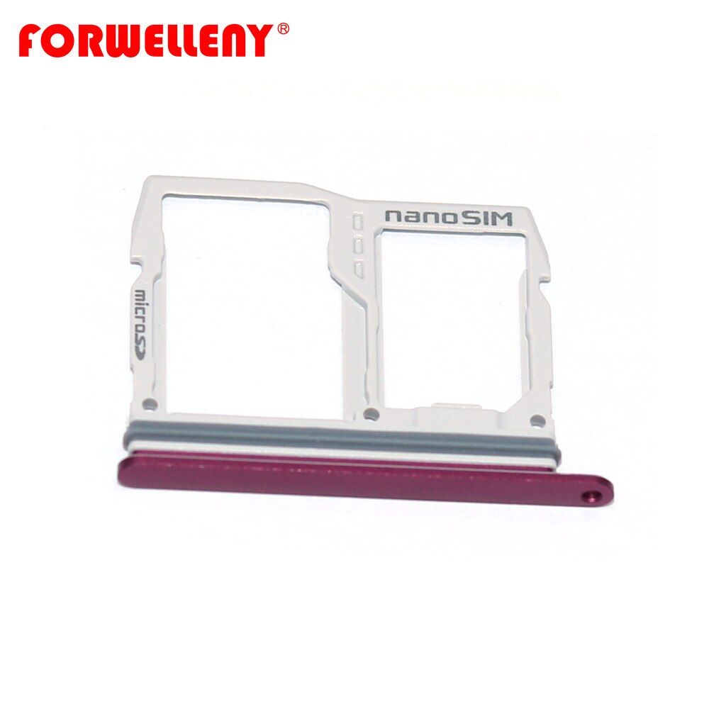 För lg  g6 mikro-sim-korthållare kortplats bytesadaptrar  us997 vs988 svart silver guld blå rosa röd: Rosa röd 1 st