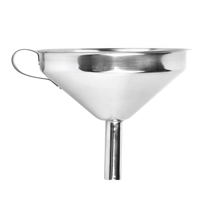 Durable Stainless Steel Funnel Pouring Oil Liquid Decanting Funnel Jam Strainer Easy To Clean Canning Kitchen Tools