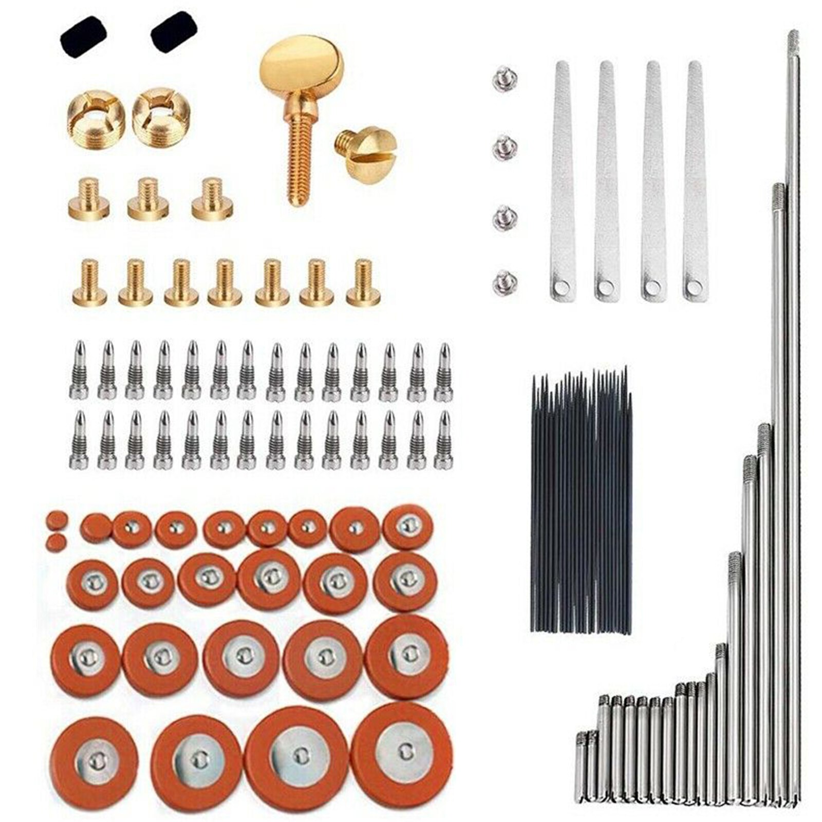 119Pcs/Set Alto Sax Saxophone Repair Parts Screws+Saxophone Springs Kit Alto Sax Replacement Kit For Wind Instruments Lovers: Default Title