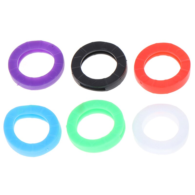 Lot De 24 Capuchons En Silicone Pour Clés - Colorés, Demi-rond, Taille M, Identification Facile