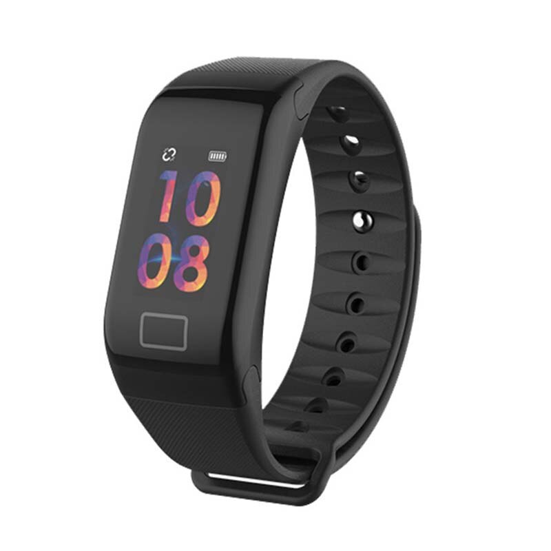 Smart Armbånd icovercase - Blodtryk & Blodilti-måler - Til Android/iOS: Sort