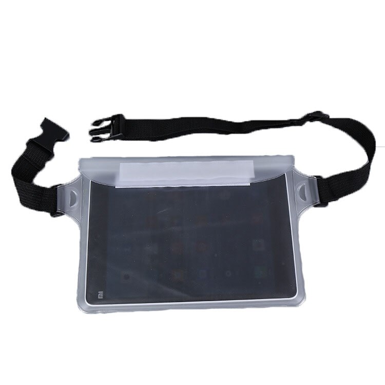 Waterproof Beach Bag for Phone Underwater Dry Bags Shoulder Waist Pack PVC Frosted Translucent Bag Drifting Swimming Bag: WHITE