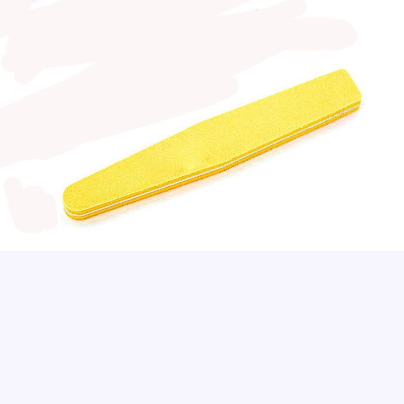 Bloque pulidor de uñas, esponja para lijar, acrílico, puntas francesas, manicura y pedicura, herramienta artística para uñas, 5 uds.: 5pcs Yellow