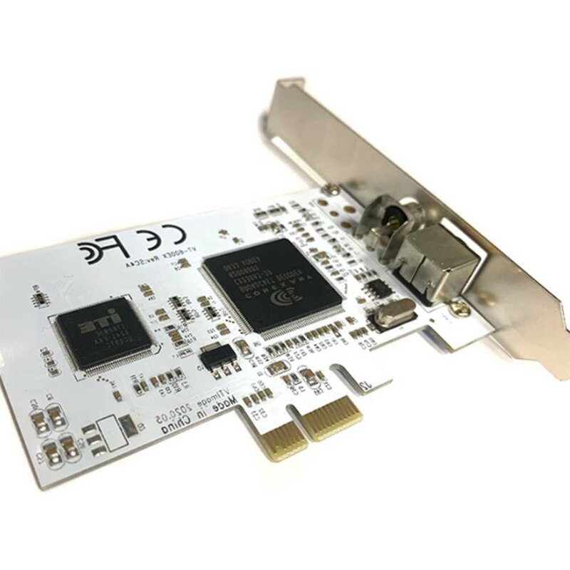 PCI-E Expansion Card PCIE to AV Surveillance HD 640X480 Resolution Video Capture Card Built-in CX23881 Chip