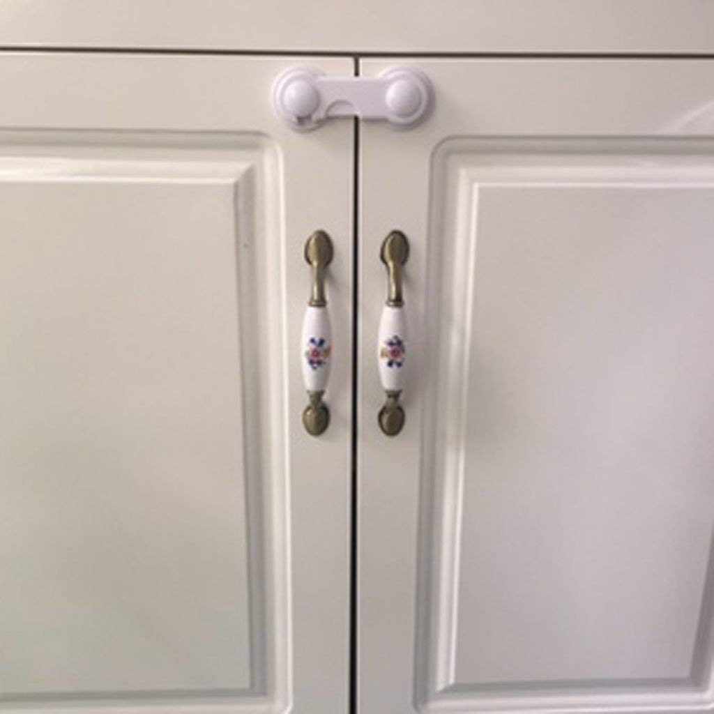 4 Stuks 98*38Mm Plastic Kast Lock Kind Veiligheid Bescherming Baby Veiligheid Koelkast Veiligheidsslot Ladeblokkering Veiligheid voor Baby