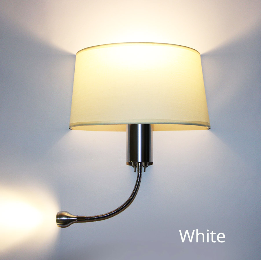 Moderne LED Wandlamp met Schakelaar E27 Lamp Slaapkamer Schansen Indoor Vanity Badkamer Industriële Decoratie Thuis Muur Gemonteerd Licht: WHITE / Warm White (2700-3500K)