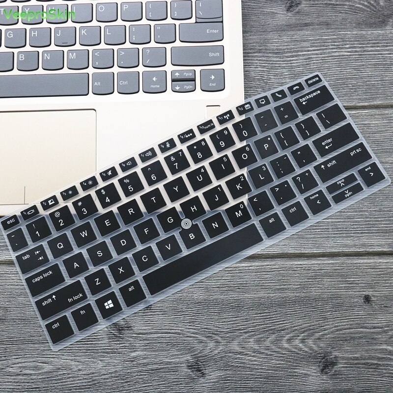 Toetsenbord Cover Ultra Dunne Zachte Voor 13.3 "Hp Elitebook 830 G5 / 735 G5 Toetsenbord Beschermer Toetsenbord Huid (met Pointing) laptop: black