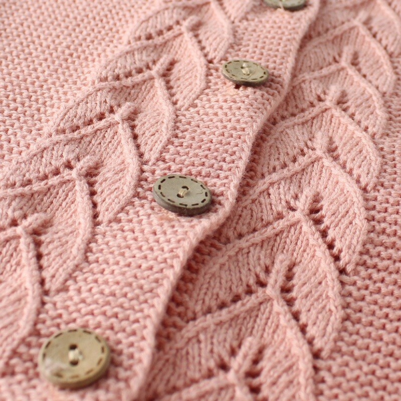 Kinderen gebreide jassen met knopen lente herfst baby meisjes jongens jas & jack baby comfortabele ademende winter babykleding