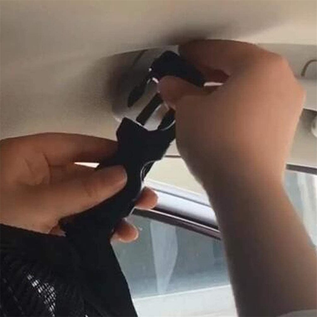 Portable Car Ceiling Storage Net Car Roof Storage Net Pocket Universal Car Net Pocket Pouch Sundries Bag Storage Organizer