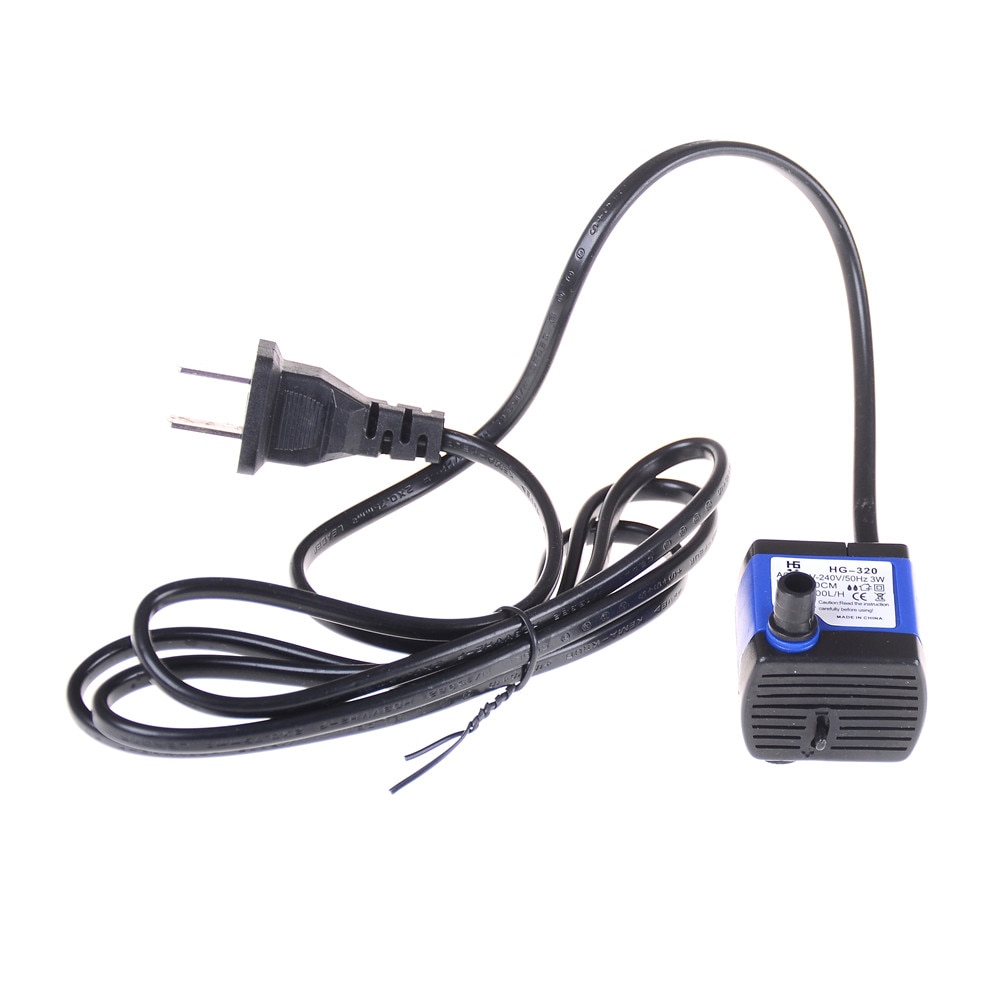 Mini AC 110V-120V 3W Submersible Water Pump Aquarium Fountain Air Fish Tank Pond Water Pump US Plug 110V