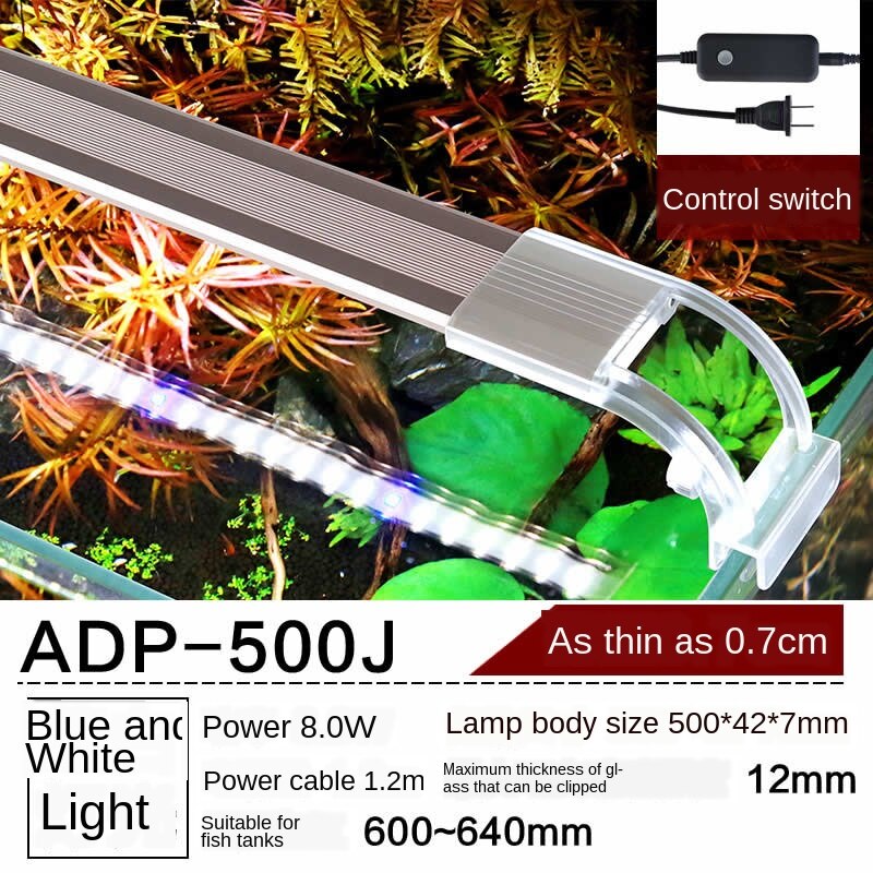 Aquarium led beleuchtung led gepflanzt aquarium beleuchtung aquarium lampe Gras Lampe Stroh tank lampwaterproof beleuchtung volle spektrum: 8W For 60-64cm Tank