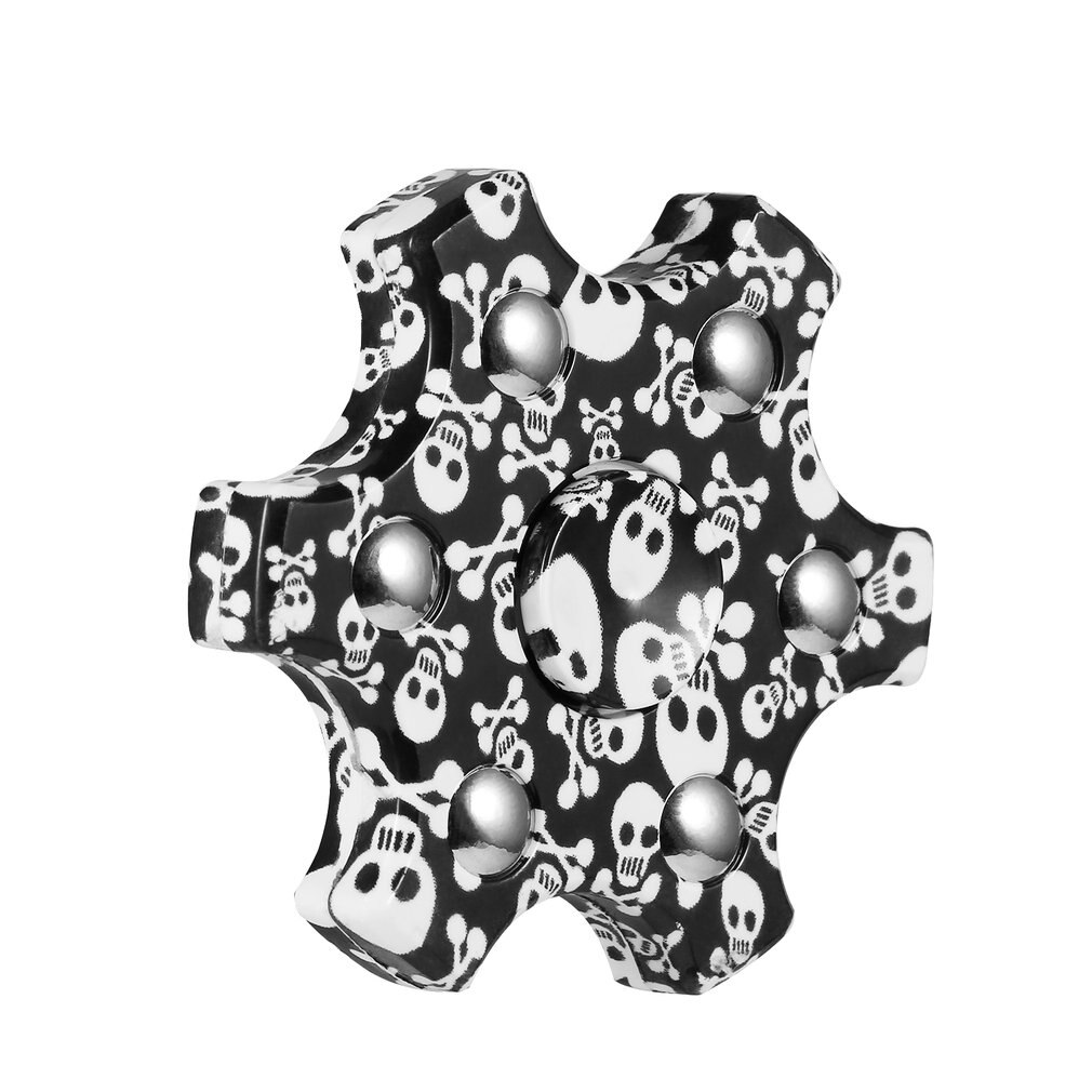 Vinger Spinner Hand Spinner Speelgoed Snelle Lager Focus Speelgoed Voor Doden Tijd Verlicht Stress Angst Autisme Ontspannen Zeshoekige: WHITE