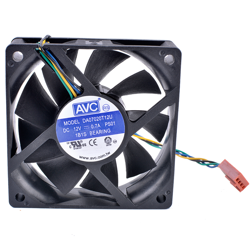 REVOLUTION DE REFROIDISSEMENT DA07020T12U Ventilateur 70mm 7020 70x70x20mm 7cm 12V 0.70A Ordinateur CPU 4 fils 4pin PWM volume d'air ventilateur de refroidissement