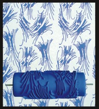 Pintura 3D para decoración de pared, rodillo de goma de 5 pulgadas, cabezal de cepillo sin herramientas de pintura, papel tapiz, máquina de pintura para habitación del hogar