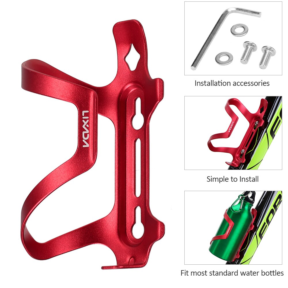 Soporte ligero para botella de bicicleta Lixada, soporte de botella de agua de aleación MTB, soporte para botellas