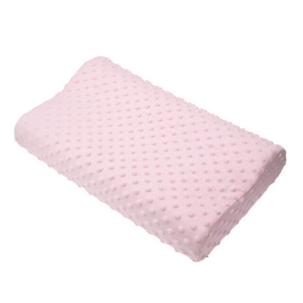 Ortopedisk myk fiber soveputer memory foam pute sofa pilwo anti snore søvn hjelpemiddel reise rengjørbar 30*50cm latex hvile: Rosa