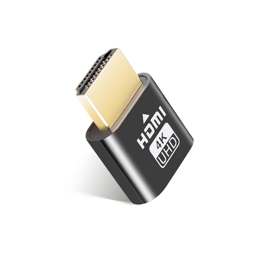 1/2/3/4/5/6Pcs HDMI EDID Emulator Adapter Dummy Plug Display Passthrough Eliminated Emulator Virtual Monitor 4K For PC Laptop: Orange