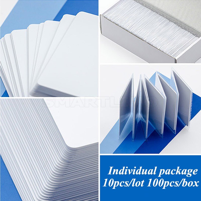Proximity 125KHZ RFID Smart Card EM4100 TK4100 White Plastic Thin Blank Access Control RFID Chip Cards Read Only